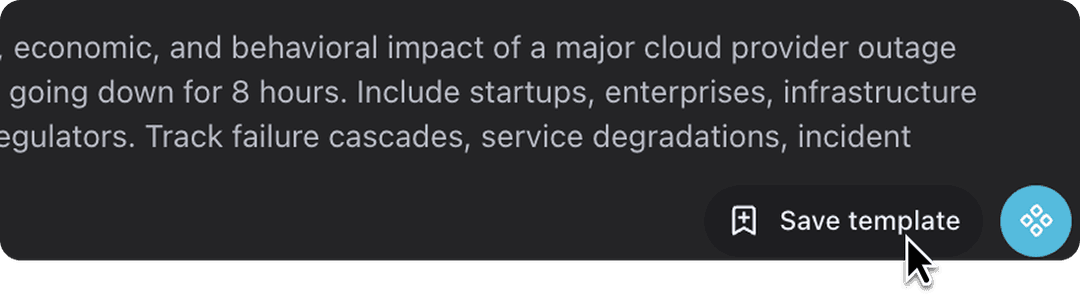 Issue template interface